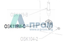 направляющая V-образного блока OSK119M-C